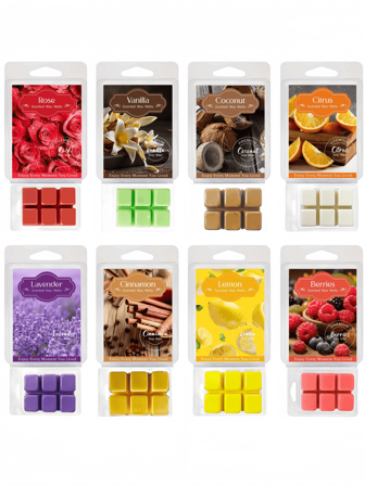 1PC New Of Square Wax Blocks , Rose, Lavender, Lemon, Vanilla, Berry, Cinnamon, Citrus,Suitable For Aromatherapy Heaters, Air Fresheners, Candles In Homes And Offices. Aroma Melting