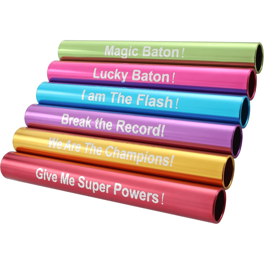 Local Delivery- Funny Relay Baton Track And Field Batons For Race, Aluminum Physical Running Baton, Track Field Sports Equipment, Track And Field Gifts - 6Pcs