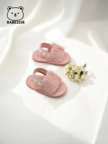 RABEISIR Fashionable Plush Comfortable Sandals And Slippers For Infants And Toddlers