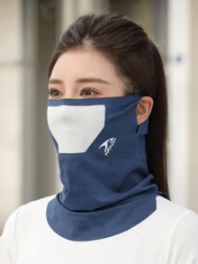 1 件男女通用夏季颈套 - 透气、有弹性、无缝面罩，适合骑行和户外运动，通用头饰 | 时尚颈套 | 舒适贴合