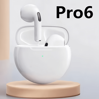 New Pro6 Bluetooth Headphones Wireless Wireless Earbuds Stereo Sport Headset For Microphone