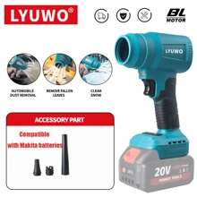 LYUWO LYUWO Electric Tools, Lithium Battery Storm Machine, Powerful Wind Pressure And Speed, Easy Dust And Smoke Removal, Advanced Impeller Design, Energy-Saving And Efficient, Matched With Large Capacity Batteries, Can Operate Efficiently, Powerful Snow Removal, Yard Leaf Shedding, Etc