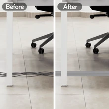 1 Roll Of PVC Cable Raceway, Self-Adhesive Cable Protector For Floor, Wall And Desk Installation In Stores And Offices