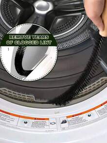 1pc Dryer Vent Cleaner Kit Clothes Dryer Lint Brush Vent Trap Cleaner Home Essentials Long Flexible Refrigerator Coil Brush Vacuum Brush Household Cleaning Products,Kitchen,Bathroom,Home,Household Supplies