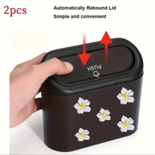 Coș de gunoi auto, Mini coș de gunoi auto, Cutie de depozitare auto, Cutie organizator auto, Accesorii esențiale auto Cadouri de Crăciun