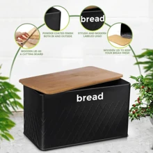 5pc-Kitchen Set Bread Bin Tea Coffee Sugar Tins Biscuit Barrel Sealed Containers Utensils