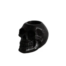 1pc骷髅烛台摆件氛围装饰剧本杀道具万圣节家居树脂工艺品摆件烛台