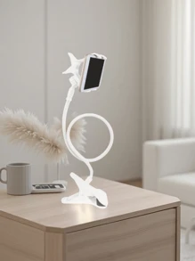 1 Stück Handyhalterung, 360° drehbar, Lazy Stand, an die geeignete Krümmung anpassbar um das Handy zu halten, geeignet für den Nachtisch und den Schreibtisch. Geeignet für Handy mit einem Gewicht von weniger als oder gleich 200g