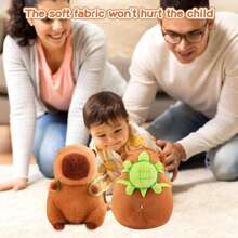 Adorable juguete de capibara con estilo de mochila - Un animal de peluche relleno de poliéster suave. Lindo juguete de capibara, hermoso peluche de animal, adecuado para regalos de niños, regalos de cumpleaños, regalos de Navidad y decoración del hogar.