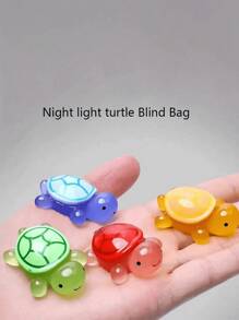 3/5/10/20/30/50 piezas Adornos miniatura de tortuga que brillan en la oscuridad, manualidades de tortuga luminosa para decoración de fiestas, regalos