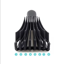 1 件头皮去角质按摩梳，专为天然头发和假发设计，沙龙女性护发工具