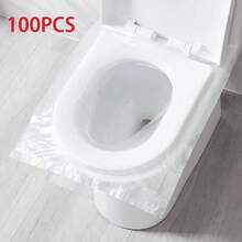 一次性旅行马桶座套 马桶座保护套 塑料马桶坐垫 抗菌 酒店户外旅行通用独立包装 - 彩色 - 查看 11