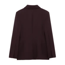 DEEKA Dampendlare High-End Lös Kavaj med Kjol och Midja, Vår & Höst - Brun - Visa 8