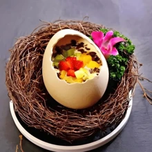 1PC Steamed Egg Pot Steamed Egg Stew Pot, Small Bowl Of Ceramic Creative Dessert Tableware, Egg Shell-Shaped Steamed Egg Bowl, Dessert Bowl, Egg-Shaped Ceramic Bowl Yogurt Bowl, Creative Specialty Restaurant Tableware,School Supplies