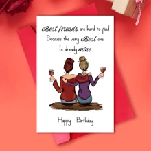 1pc Heartfelt Wishes, Handmade Birthday Card For Women Besties - Perfect For Best Friends, Sisters, And Aunts - Celebrate Any Age From 18 To 60 School Supplies,Back To School