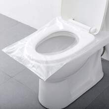 一次性旅行马桶座套 马桶座保护套 塑料马桶坐垫 抗菌 酒店户外旅行通用独立包装 - 彩色 - 查看 3