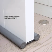 1pc Door Bottom Seal Strip Foam Leather Weatherproof Insulation Soundproof Door Draft Stopper