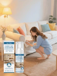 Fabric Sofa Cleaner - Versatile Upholstery, Cushion, Pillow Cleaning Solution For Living Room Sofa, Home Use/Cleaning Fabric Sofa Cleaner, No-Rinse Cleaning Agent, Deep Cleaning, Odor Removal, Effective On Stubborn Stains On Clothes, Bedding, Carpets, Curtains, Sofas, Mattresses