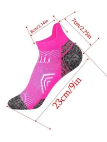 1/5/10 Pack Athletische Knöchel-Socken für Frauen, Kompressions-Laufsocken für Frauen, kuschelig weiche Laufsocken mit Lasche - Verschiedenfarbig - Übersicht 4