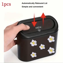 Coș de gunoi auto, Mini coș de gunoi auto, Cutie de depozitare auto, Cutie organizator auto, Accesorii esențiale auto Cadouri de Crăciun