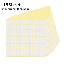 1pack, 15Pcs/Page, 3150Pcs Matte White Small Label Stickers, Removable Price Tags, Suitable For Jars, Boxes, Folders, Envelopes, School, Office, Kitchen (13 X 9mm), School Supplies,Back To School
