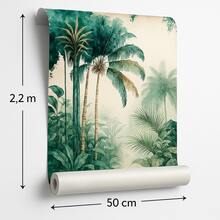 Elegant Tropical Foliage Wallpaper BY ROLLS CHOOSE THE QUANTITY YOU WANT - CHIỀU CAO: 2.20M x RỘNG: 50CM (1 CUỘN) - Xem 2