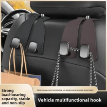 Car Hook, Car Seat Back Double Hook, Multifunctional Car Rear Seat Mobile Phone Holder