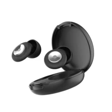 airskyce 2副3.35英寸黑色降噪耳塞，柔软可重复使用的硅胶材质，降噪等级30dB，配有便携收纳盒，适合对噪音敏感的人群，适用于音乐会、旅行、专注工作等多种场合。