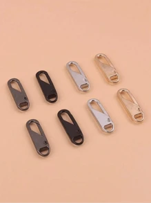 8pcs Metal Zipper Puller Instant Zipper Repair Kit, Suitable For Zippers Of Backpacks, Suitcases, Down Jackets, Boots, Etc Random Color