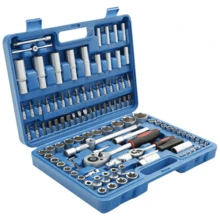 108PCS Socket Wrench Set Ratchet Box Tool Box With 1/4" 1/2" 3/8" Ratchet Screwdriver Set Multifunctional Car Repair Tool Kit High-End Car Repair Hardware Tool Combination Tool Kit Set Professional Version Universal Car Bicycle Repair Essential Tools Suitable For DIY Enthusiasts - 108PCS - View 2
