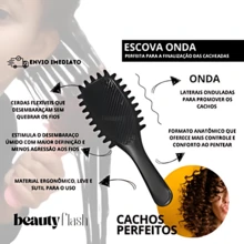 Beauty Flash Finishing Wave Brush Curl Definition And Finishing For Kinky Curly Hair (Black) - Black - View 5