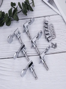 6pcs Closed Locking Guitar Tuning Pegs, Closed Locking Tuners For 6 Acoustic & Electric Guitars - Improved Tuning Stability And Precise Tuning Control - Multicolor - View 14