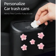 Coș de gunoi auto, Mini coș de gunoi auto, Cutie de depozitare auto, Cutie organizator auto, Accesorii esențiale auto Cadouri de Crăciun