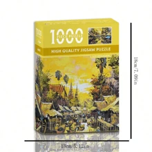 1000pcs World Famous Oil Painting Jigsaw Puzzle - Cultivate Logical Thinking, Exercise Focus And Patience - Stitch Toys, Travel Toys, Classroom Fidget Toys, Mini Stuff, Bath Toys, Christmas Stationery, Stress Ball, Birthday Gift, Christmas Gift, Halloween Gift, Christmas Eve Gift, Perfect Gift, Toys, Games - Multicolor - View 9