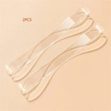 2/4双装隐形硅胶透明防滑鞋垫，稳固贴合高跟鞋，弹性鞋带 - 白色 - 查看 8