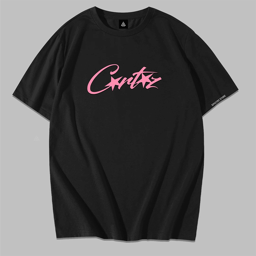 Shirt T-Shirt Premium Cotton Cortez Pink Style Unisex Streetwear Men's New Arrival - 黑色 - 查看 1