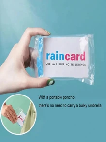 1/5/8/12 Pcs Disposable Unisex Rain Ponchos, Mini Portable Adult Rain Coats, Suitable For Outdoor Camping, Hiking, Cycling, Waterproof Rainwear, Travel Essentials (Packaging Letter & Color Random)