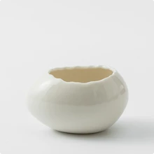 1PC Steamed Egg Pot Steamed Egg Stew Pot, Small Bowl Of Ceramic Creative Dessert Tableware, Egg Shell-Shaped Steamed Egg Bowl, Dessert Bowl, Egg-Shaped Ceramic Bowl Yogurt Bowl, Creative Specialty Restaurant Tableware,School Supplies