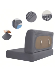 1Set(2pcs) Non-Slip Elastic Milk Silk Fabric Various Solid Colors Are Available RV Sofa Cover Pet Anti-Dirty And Dustproof RV Sofa Retractable Camper Dining Chair Cushion Cover, Made Of Spandex Fabric, Suitable For Outdoor Sofas, Restaurant Seats, Benches And Backrests Decorative Cover Spring, Summer, Autumn And Winter Four Seasons - Multicolor - View 9