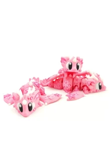 Nova Decoração de Mesa de Artesanato Flexível em Flor de Sakura e Dragão Impressa em 3D, Fofa, Presente de Formatura