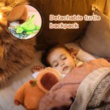 Adorable juguete de capibara con estilo de mochila - Un animal de peluche relleno de poliéster suave. Lindo juguete de capibara, hermoso peluche de animal, adecuado para regalos de niños, regalos de cumpleaños, regalos de Navidad y decoración del hogar.