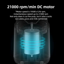 SOKANY Valentine's Day Gift 2-In-1 Juicer And Blender With USB Charging - Dual Cup With 6 Blades, Ideal For Smoothies, Milkshakes, And Iced Drinks - Perfect Gift For Health-Conscious Individuals, Travel, Work, Or Home Use, 16.91 Oz Capacity, Travel Juicer | Modern Kitchen Appliance | Durable Plastic Body, Juicer Base - Blue - View 5