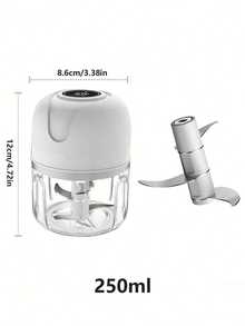 Cordless Mini Electric Onion Garlic Chopper, Creative Multifunctional Vegetable And Fruit Slicer Grinder Masher, USB Rechargeable Kitchen Blender, Seasoning And Spice Tools, Food Kitchen Gadget, Auxiliary Food Cooking Machine - Multicolor - View 14