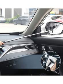 Rozkładana szczotka do usuwania glonów - 2 w 1, metalowa i teleskopowa szczotka ABS do akwariów, okien, do użytku na zewnątrz/w domu, rozsuwana do 98 cm (38,58"), wielofunkcyjne narzędzie - Wielokolorowe - Zobacz 6