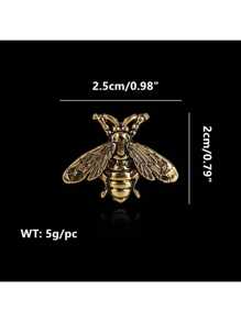 دبوس وشاح معدني بتصميم نحل قديم، دبوس صدر للبدل والقمصان، إكسسوار أنيق للمدرسة والمكتب، إكسسوار جاكيت، مجوهرات عيد الميلاد وعيد الهالوين، هدايا جميلة للمعلمين