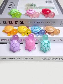 3/5/10/20/30/50 piezas Adornos miniatura de tortuga que brillan en la oscuridad, manualidades de tortuga luminosa para decoración de fiestas, regalos