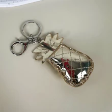 Gold Pineapple Pendant Keychain