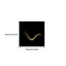 1/20pcs Gold Striped Minimalist Style Black Tablecloth, Rectangular And Durable, Easy To Clean, Suitable For Picnic Or Holiday Party Decoration, Restaurant Decoration, Kitchen Decoration, Birthday Parties, Home Decoration ﻿ - Multicolor - View 9