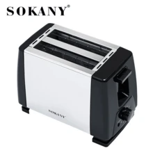 SOKANY 016S Household Toaster, Fully Automatic Double Slice Toaster, High Power, 6 Heating Levels, Adjustable Temperature, Fast Baking, Stainless Steel Material, Suitable For Home Toaster, Breakfast Maker, Toast Maker - UK Plug(220-240V) - View 4