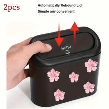 Coș de gunoi auto, Mini coș de gunoi auto, Cutie de depozitare auto, Cutie organizator auto, Accesorii esențiale auto Cadouri de Crăciun
